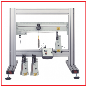 Experimental setup of continuous and indeterminate beam