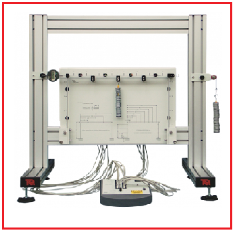 Experimental setup to find bending moment in portal fram 